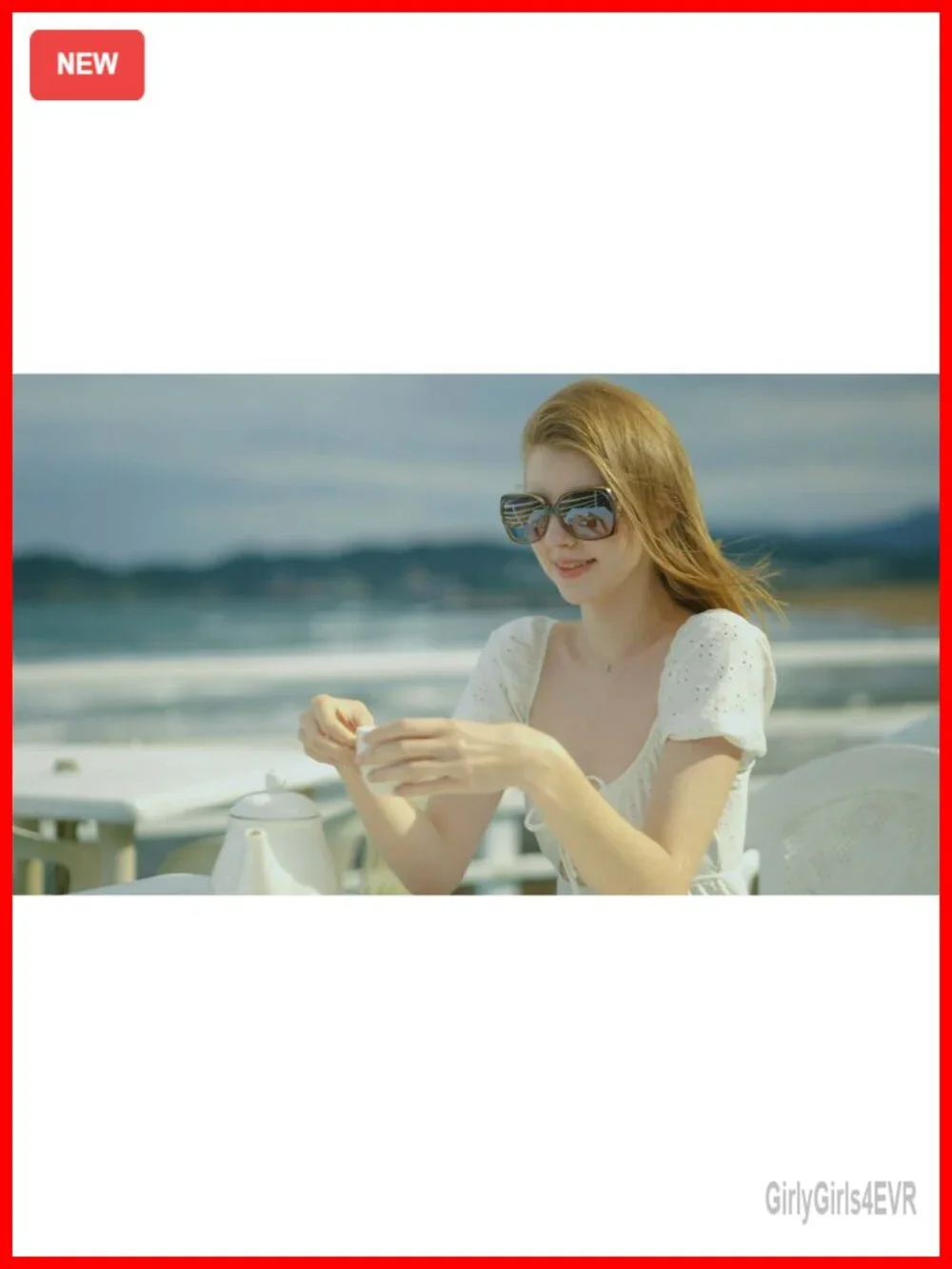 Oversized Cat Eye Hybrid Sunglasses with UV Protection
